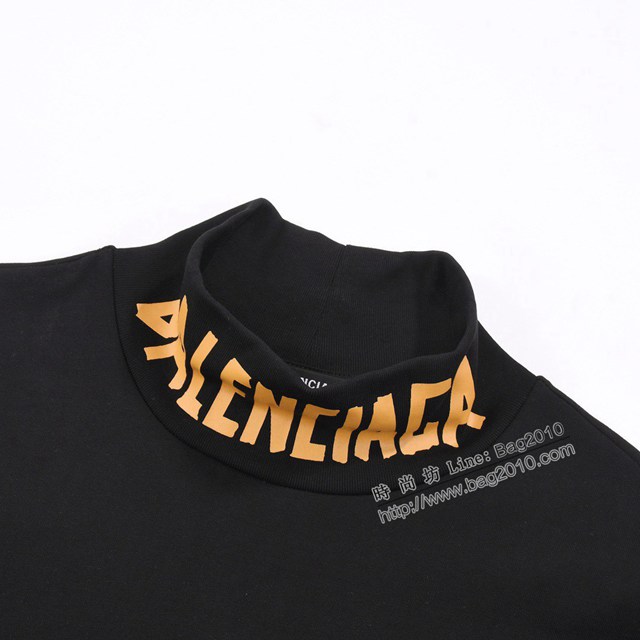 Balenciaga專櫃巴黎世家2023FW新款印花高領長袖打底衫 男女同款 tzy3007